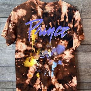 Custom dyed prince purple rain graphic t shirt